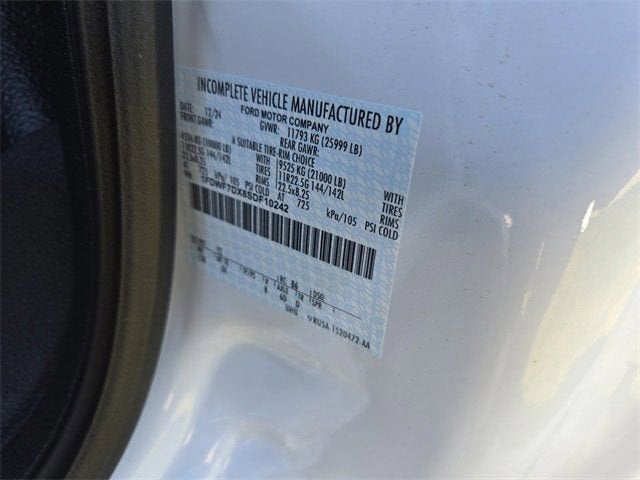 2025 Ford F-750SD Base 10' Chrysteel Dump