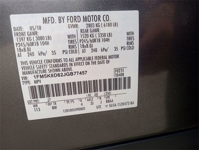 2018 Ford Explorer XLT