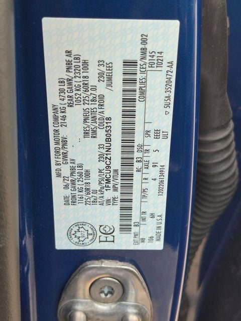 2022 Ford Escape Hybrid SEL