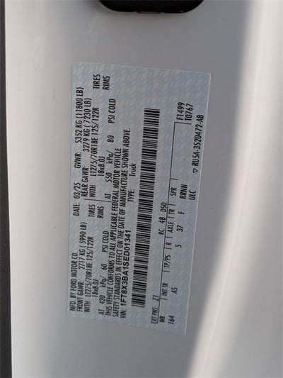 2025 Ford F-350 XL 8' SERVICE BODY