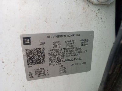 2019 GMC Acadia SLE-2