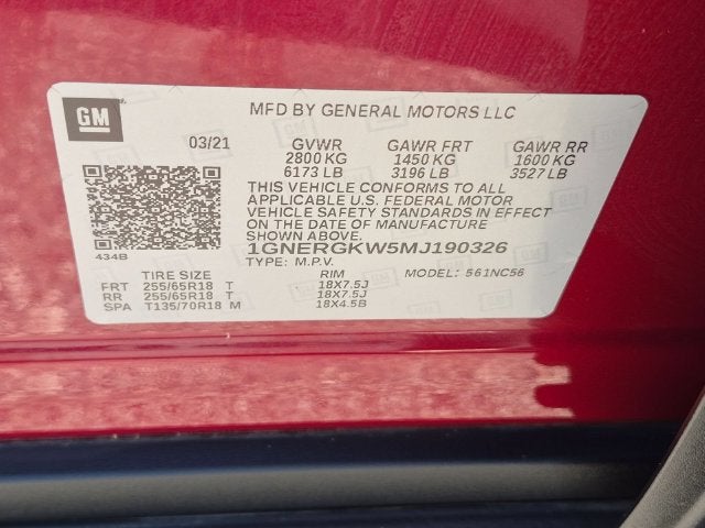 2021 Chevrolet Traverse LT 1LT