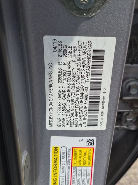 2019 Honda Accord LX