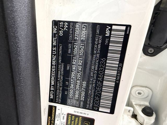 2015 Mercedes-Benz GL-Class GL 550 4MATIC®