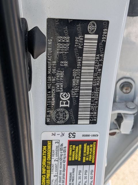 2018 Toyota Camry XSE V6