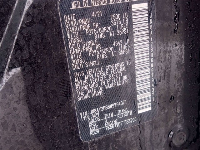 2021 Nissan Armada SL