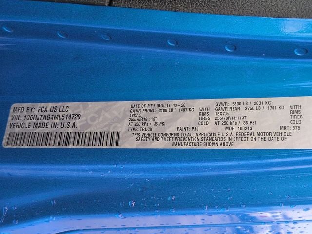 2021 Jeep Gladiator Sport 80th Anniversary