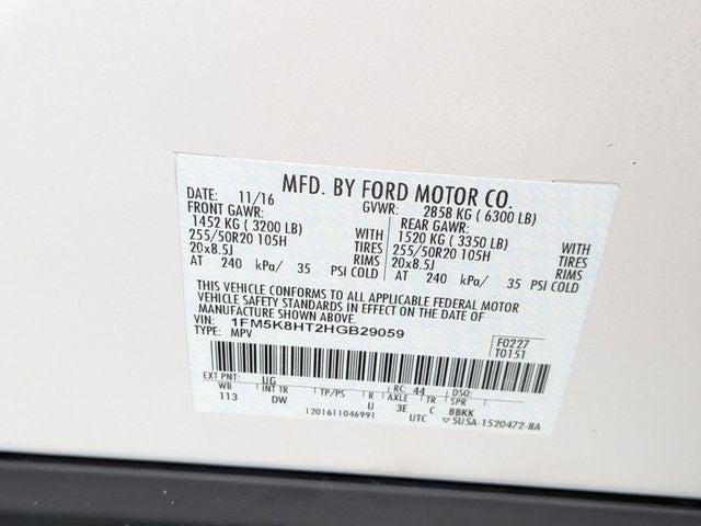 2017 Ford Explorer Platinum