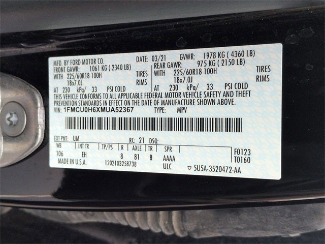 2021 Ford Escape SEL