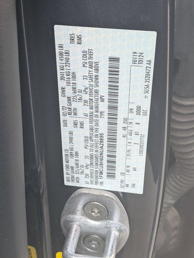 2022 Ford Escape SEL AWD