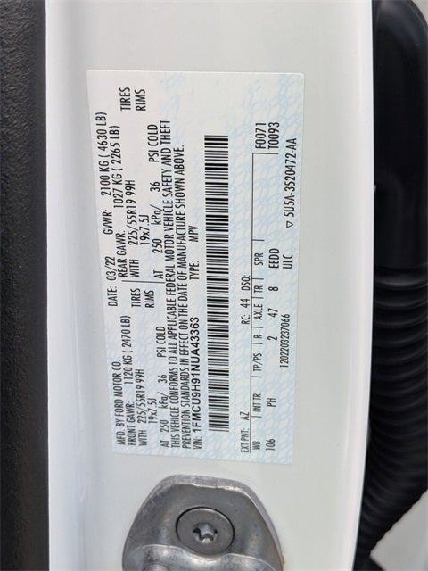 2022 Ford Escape SEL