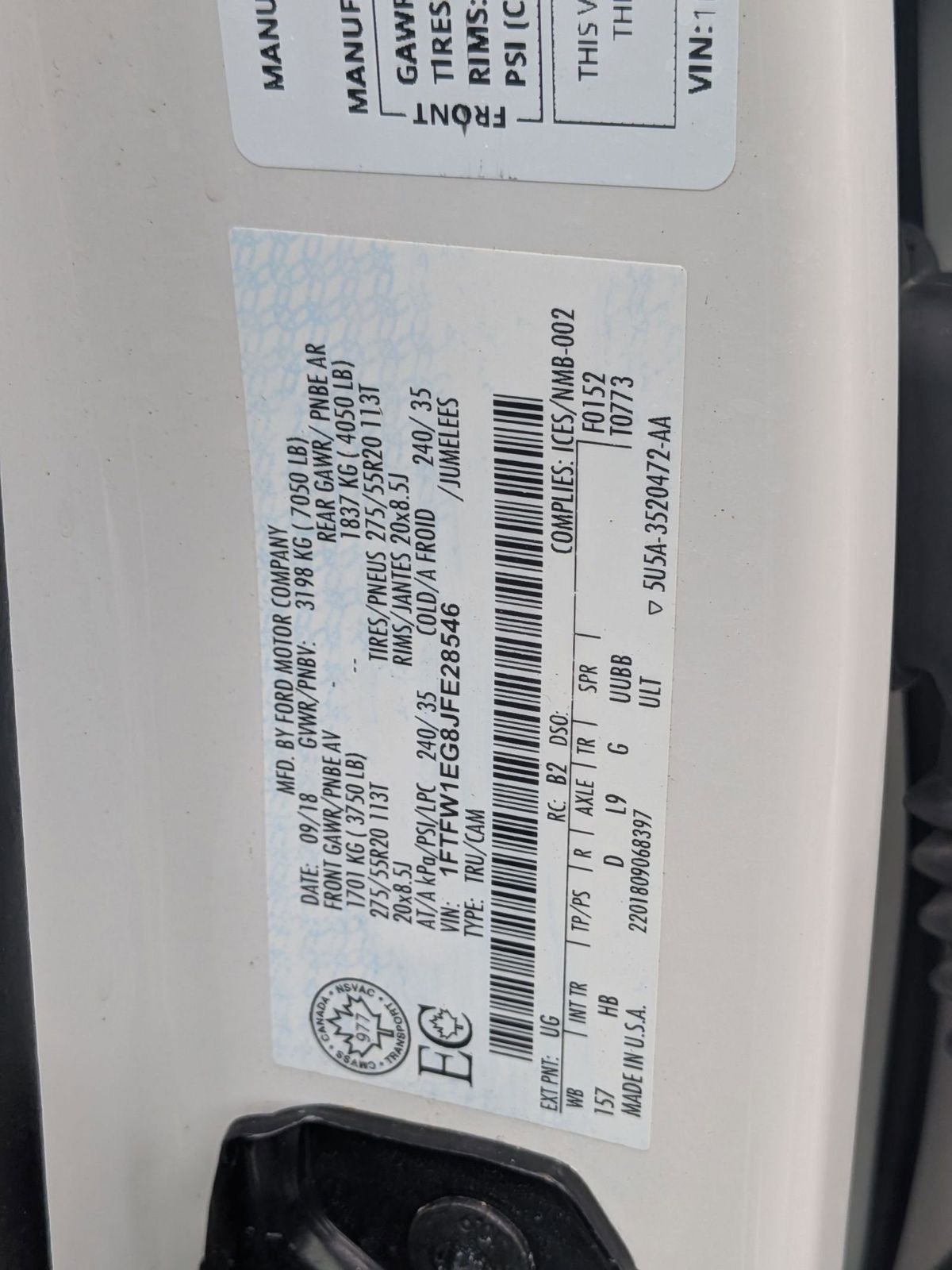 2018 Ford F-150 Lariat 4X4
