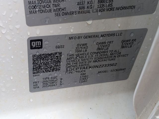 2022 Chevrolet Silverado 1500 LTD Work Truck