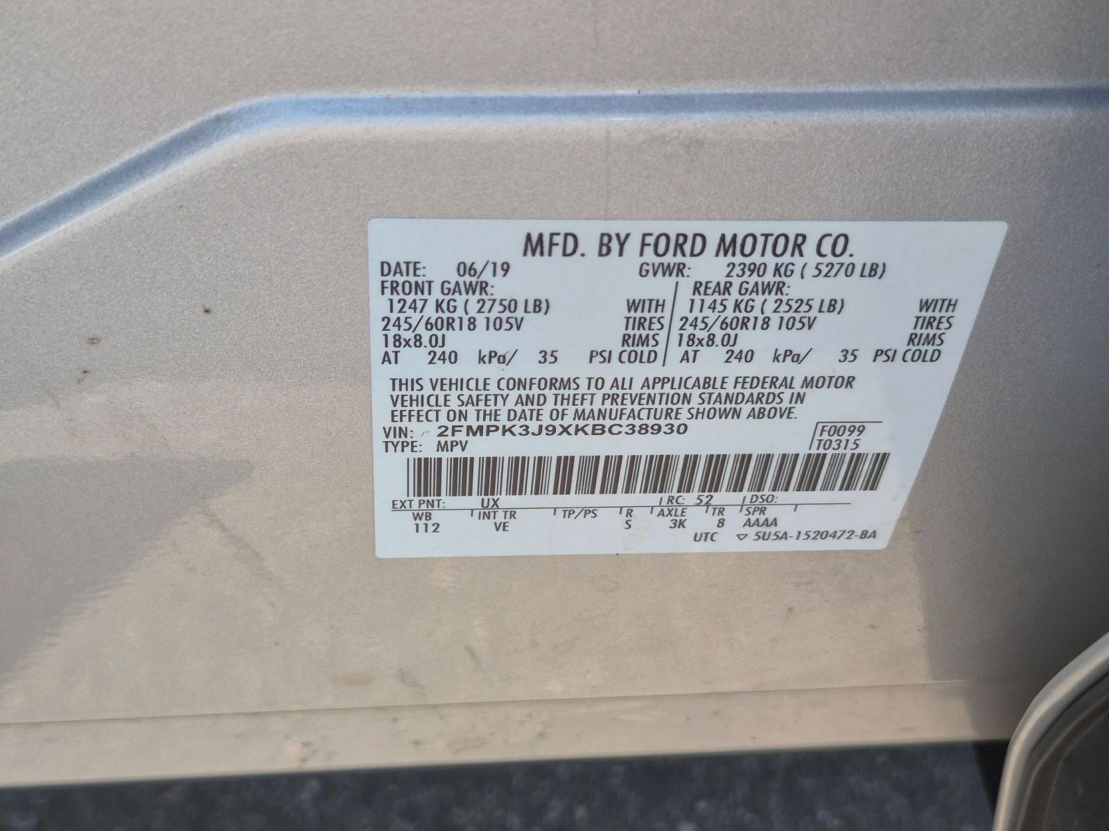 2019 Ford Edge SEL