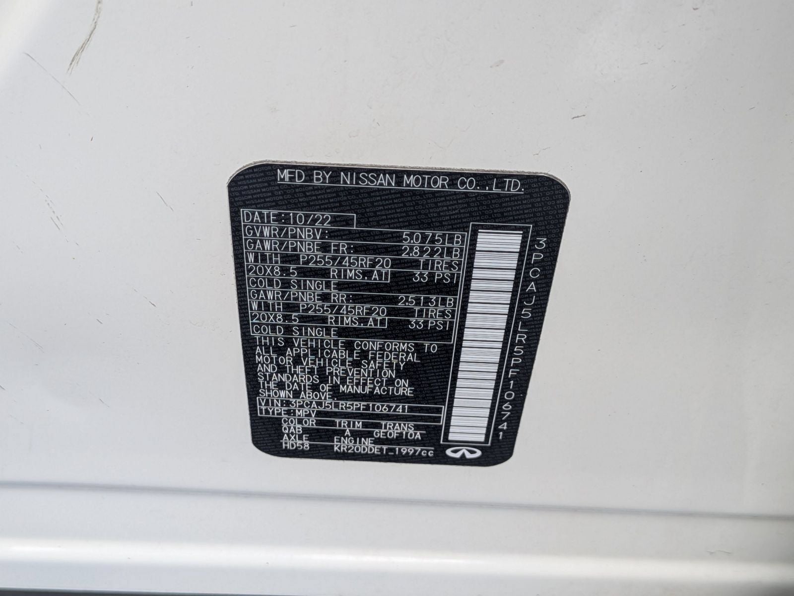 2023 INFINITI QX55 SENSORY AWD