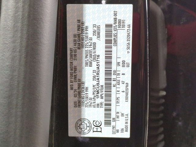 2024 Ford Escape Platinum