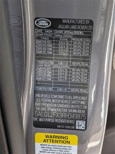 2024 Land Rover Discovery Sport SE 4X4