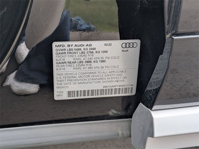 2022 Audi Q5 45 S line Premium quattro