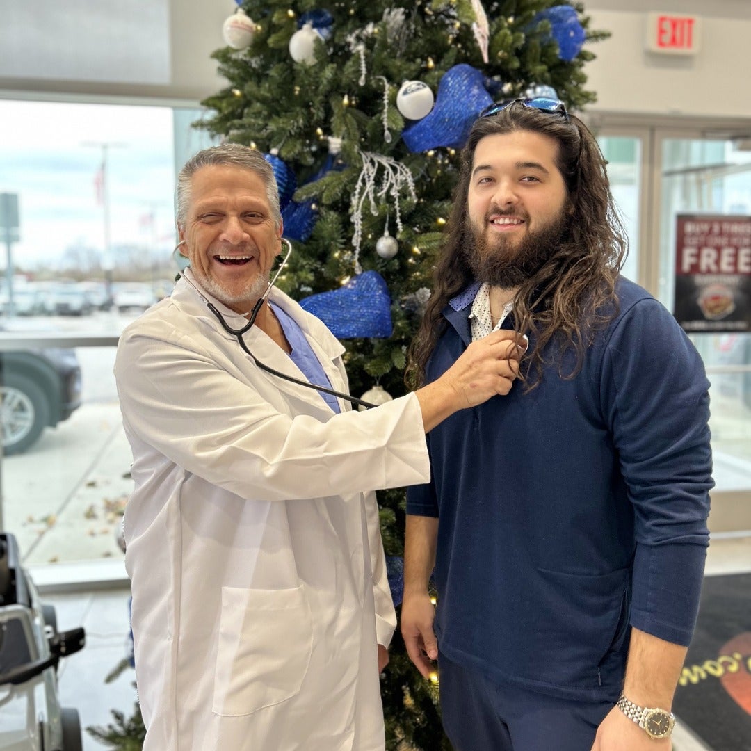 credit doctor and a man