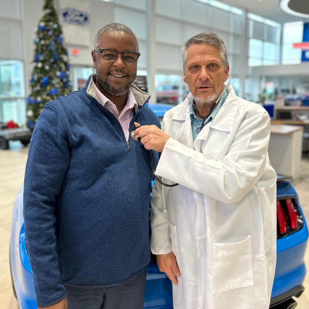 credit doctor and a man