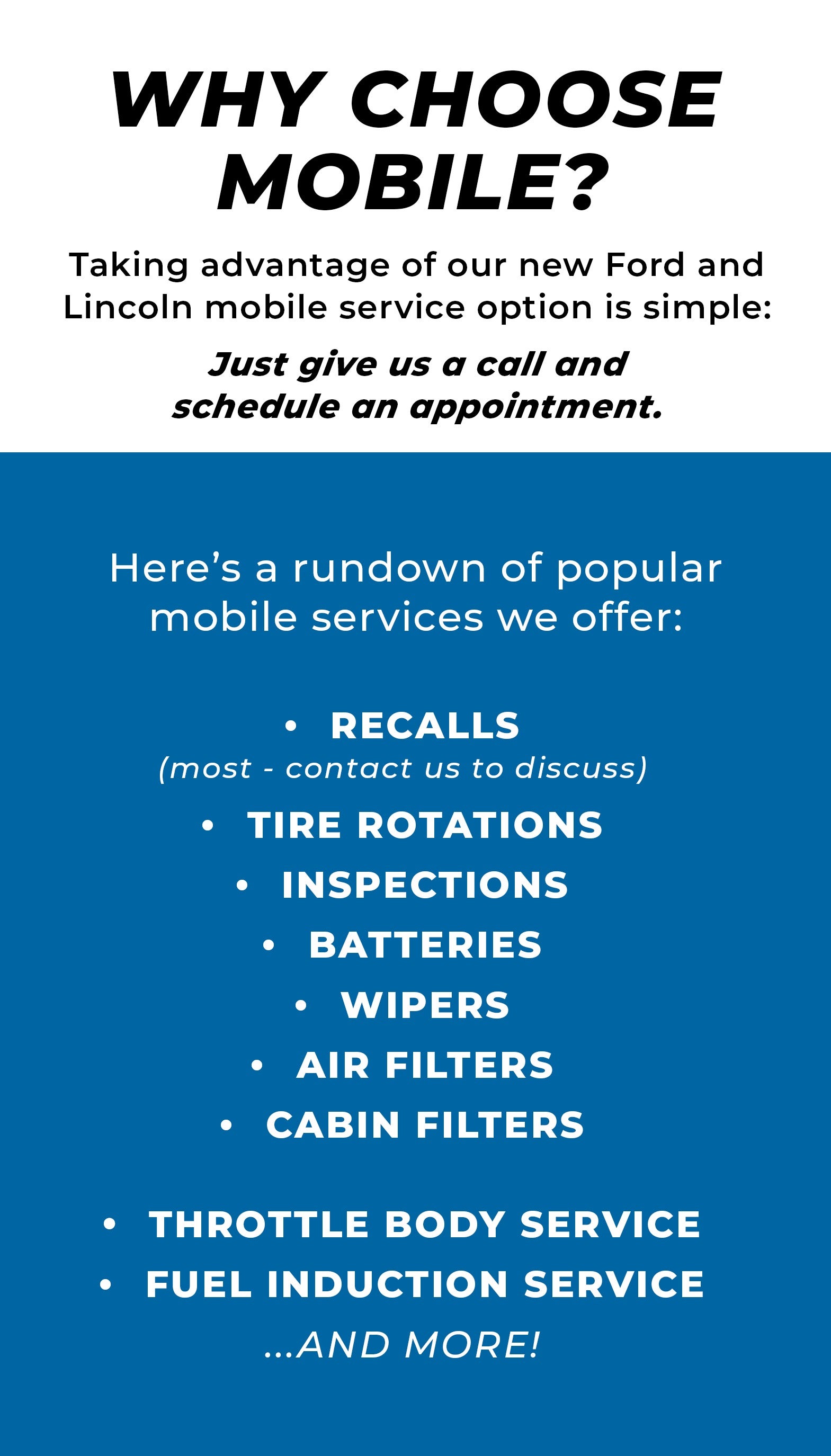 image with different reasons to choose mobile service